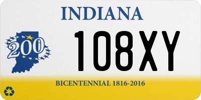 IN license plate 108XY