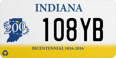 IN license plate 108YB