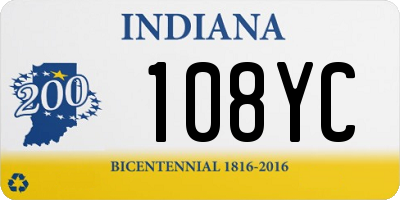 IN license plate 108YC