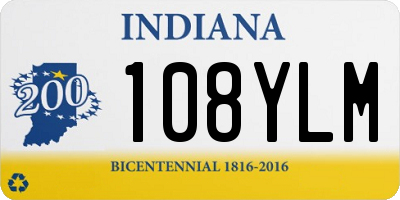 IN license plate 108YLM