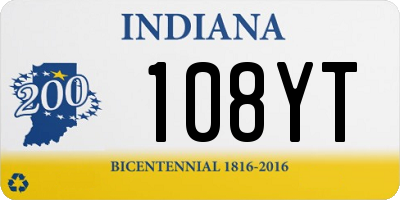 IN license plate 108YT