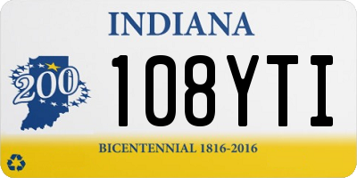 IN license plate 108YTI