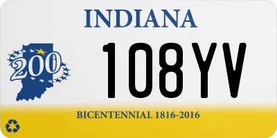 IN license plate 108YV