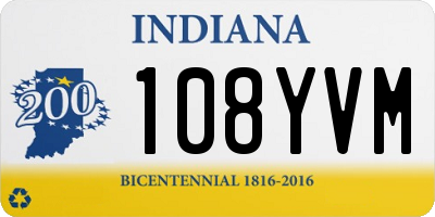 IN license plate 108YVM