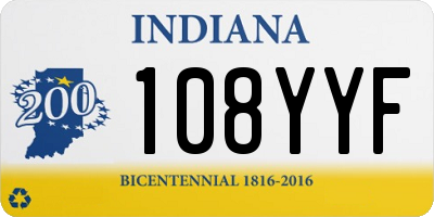 IN license plate 108YYF