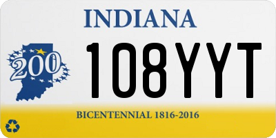 IN license plate 108YYT