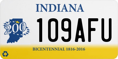 IN license plate 109AFU