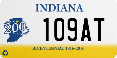 IN license plate 109AT