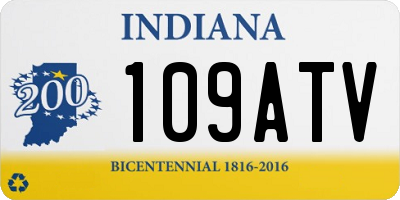 IN license plate 109ATV