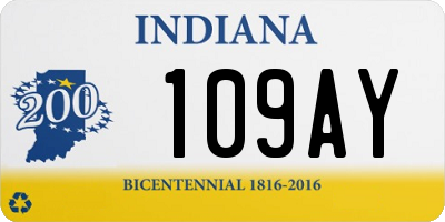 IN license plate 109AY