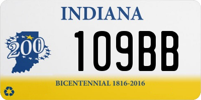 IN license plate 109BB
