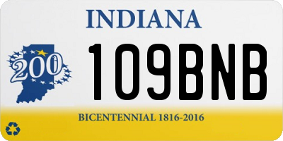 IN license plate 109BNB