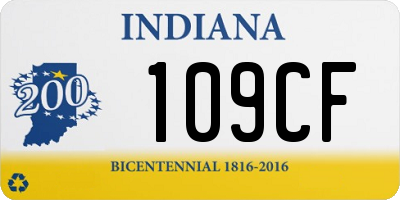 IN license plate 109CF
