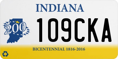 IN license plate 109CKA
