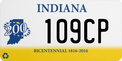 IN license plate 109CP