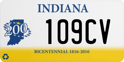 IN license plate 109CV