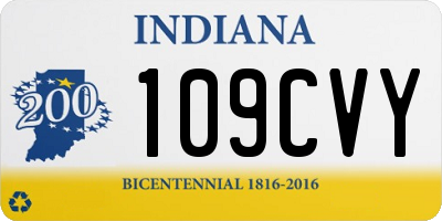 IN license plate 109CVY