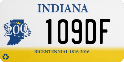 IN license plate 109DF