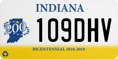 IN license plate 109DHV