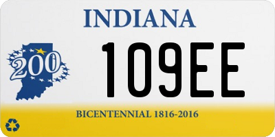 IN license plate 109EE