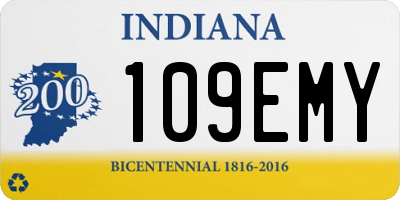 IN license plate 109EMY