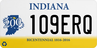 IN license plate 109ERQ