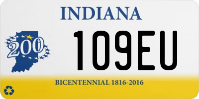 IN license plate 109EU