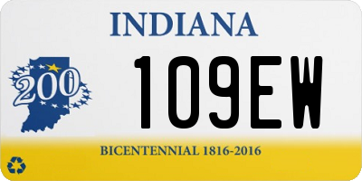 IN license plate 109EW