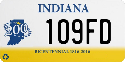 IN license plate 109FD