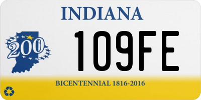 IN license plate 109FE