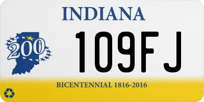 IN license plate 109FJ