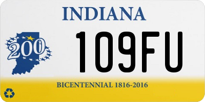 IN license plate 109FU