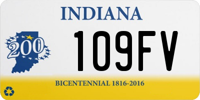 IN license plate 109FV