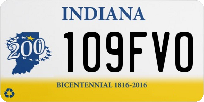 IN license plate 109FVO