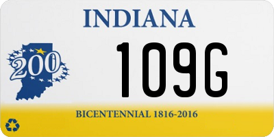IN license plate 109G