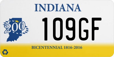 IN license plate 109GF