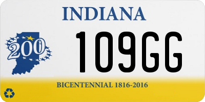 IN license plate 109GG