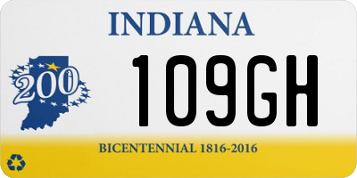 IN license plate 109GH