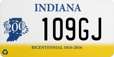 IN license plate 109GJ