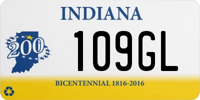 IN license plate 109GL