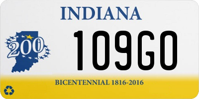 IN license plate 109GO