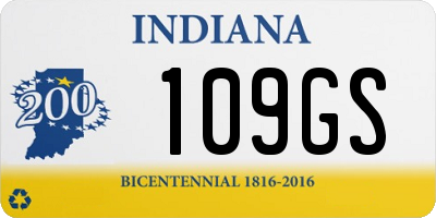 IN license plate 109GS