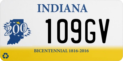 IN license plate 109GV