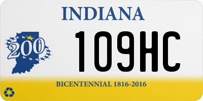IN license plate 109HC