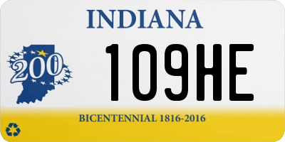 IN license plate 109HE