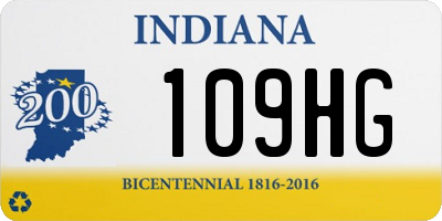 IN license plate 109HG