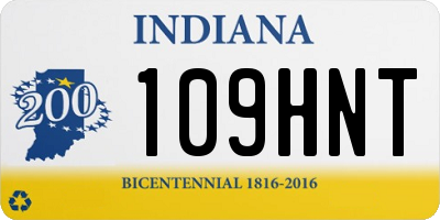 IN license plate 109HNT