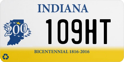 IN license plate 109HT