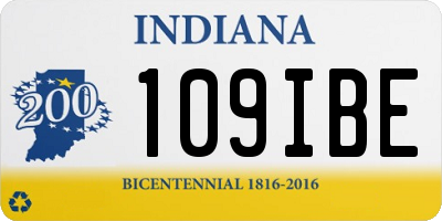 IN license plate 109IBE