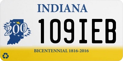 IN license plate 109IEB